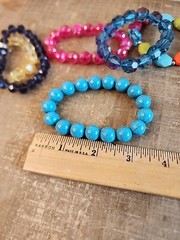 Assorted costume beaded bracelets lot of 7 stretchable jewelry fits most
