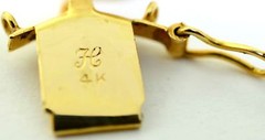 Genuine Natural Vintage Coral and 14K Gold necklace, 33in.