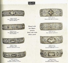 1920s Deco Filigree Bracelet JH PECKHAM Hinged Bangle Amethyst Paste Rhodium