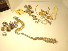 Vtg 26 Pc Assorted Estate Jewelry Lot 925 Paastelli SC 1928 Germany Avon Japan