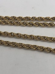 Lariat necklace vintage goldtone unbranded 36 in