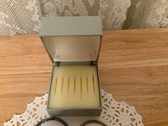 Vintage Set of 7 Cloisonne Enameled Bangle Bracelets Comes in Original Box