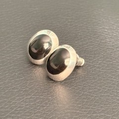 Hand crafted Sterling Silver and Black Onyx Stud Earrings