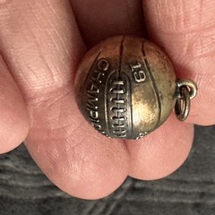2 Vintage 1930’s Basketball Champions Charm Pendant Dated 1937 and 1939