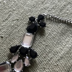 RHINESTONE & Black Rhinestone Necklace