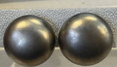 Vintage Givenchy Paris New York Silver Tone Button Statement Clip Earrings VTG