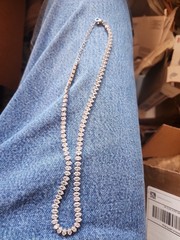 UNMARKED UNTESTED 5mm. MARQUISE 16″ NECKLACE JEWELRY