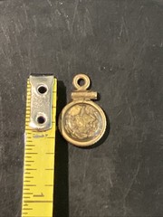 Vintage Gold Filled Frame W/ Genuine Gold Nuggets Flakes In Charm Pendant