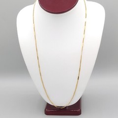 Womens Gold Tone Chain Delicate Necklace Spring Ring Close Made in Japan Vtg