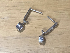 Vintage Chuck Clemency Earrings Tanzanite Sterling Silver Drop/Dangle 925 STS