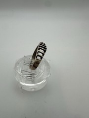 Vintage Mexico .925 Sterling Silver Modernist Ring Size 9.75