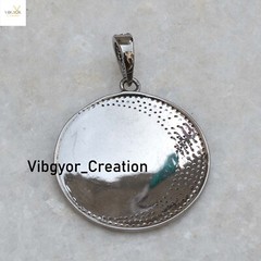 Natural Pave Diamond Crescent Moon Pendant 925 Sterling Silver Matte Finish Gift
