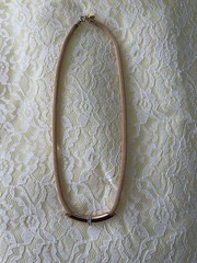 Avon Vintage 1980 Woven Beauty Convertible Necklace Gold Tone Rhinestone 18″NOS
