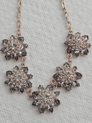 Estate Necklace Lot Rhinestone And Beaded Carol Lee Original Box EUC