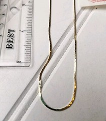 Vintage Changeable Slide Chain Necklace Gold Tone Vintage With Ball Design