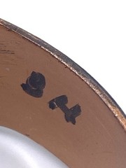 VTG Copper Cuff Bracelet Blackened Buffalo Dancer Southwestern 7″ W/Marking(G1)