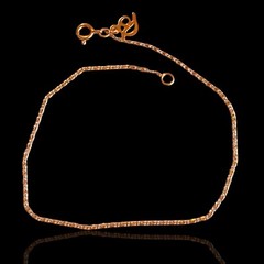 Vintage Designer Dancraft GF Gold Filled Snail Chain Bracelet Or Anklet 8.5in