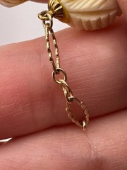 Vintage Carved Roses And 10k/14k Gold Earrings No Clasps