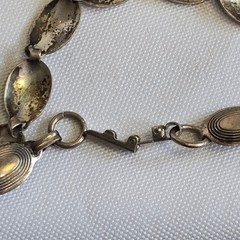 Vtg Sterling Silver Panel Bracelet 6.03g Fine Jewelry 7.25″ Fold Over