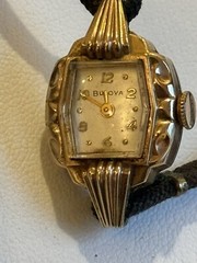 Antique Jewelry lot 1/40 10k Gold & 1/40 12k Gold Watch expandable bracelet Fork