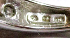 STERLING SILVER CHANNEL SET WEDDING BAND RING CUBIC ZIRCONIA SZ 8.25