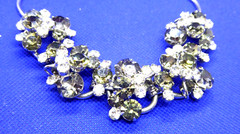 JULIANA 5 LINK BLACK DIAMOND &CLEAR RHINESTONE PARUE SET