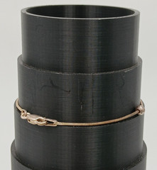 VTG 925 Snake Chain Station Bead Bracelet 7″ Sterling Silver 2g Minimalist Italy