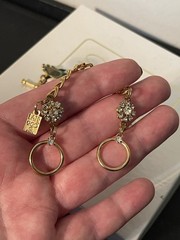 LATR 2GO Interchangeable Charm Bracelet (Glamour Puss & RARE Ladybug) 7.5”