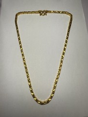 24k Stunning Hefty & Thick Pure .999 Fine Gold Chain 22” inch 4.5mm