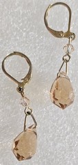 Vintage Faceted Glass & Stone Beads Beaded Drop Dangle Pierced Earring Lot