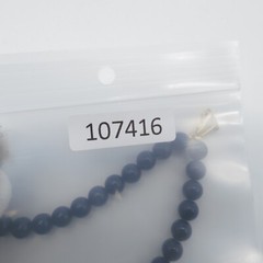 VTG Napier Graduated Beaded Necklace Dark Blue Boho Everyday Wear 24″
