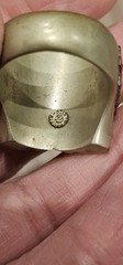 Vintage 1950S Handcrafted Mexican Indian Chief Biker Ring Sz 9.75 US Army