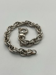 Milor Italy sterling silver rolo chain link bracelet