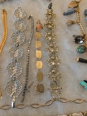 Estate Jewelry Sterling Silver, Weiss Coro Panel Emmons +21 Bracelets