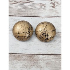 Vintage Clip On Earrings – 1 & 1/8″ Statement Artsy Earrings