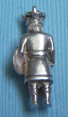 Vintage Viking man sterling charm
