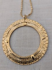 ALEX AND ANI GOLD Circle necklace