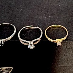 Vintage Rings sizes vary from 3 to 7 Lot Of 5
