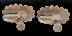 Vintage Jewelry 3pc Lot (1pr) .925 Screw Back Earring (1) Abalone Inlay Bracelet