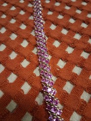 Vintage 925 Silver Gold Vermeil Pink Sapphire Tennis Bracelet 8″