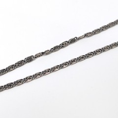Vintage Klotz 935 Silver Spinel Marcasite Floral Pendant Necklace TEKA Germany