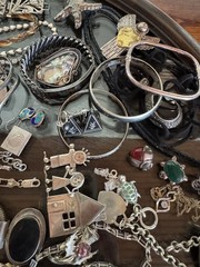 Huge 1,580 Grams VTG Sterling Silver 925 Jewelry Lot Bulk Wear Scrap Repair Sell