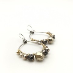 Vintage Sterling Silver Beaded Teardrop Hook Dangle Earrings 925 Tested 9.3g #10