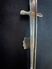 Vintage Sterling Silver Sword Pin W Crest Sign A.N.A 55
