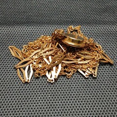 Vintage Multi-strand Chain Necklace Gold Tone. 14.337