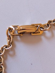 VINTAGE CHAIN NECKLACE GOLD TONE 28″ CHAIN STAMPED MADE IN W GERMANY ON CLASP