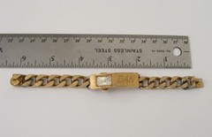Vintage 1960s ID BRACELET w/ Belfont Watch Combo ~ Works! ~ Swank?