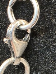 Vintage Silver Sterling Chainmail handmade Rolo Link Necklace 48.22g 18″