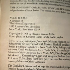 Vintage 1994 Avon Books Costume Jewelry Identification and Price Guide