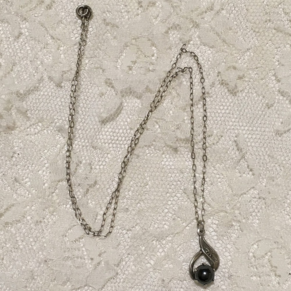 Vintage Sterling Silver Bell Trading Post Pendant Necklace Hallmarked signed